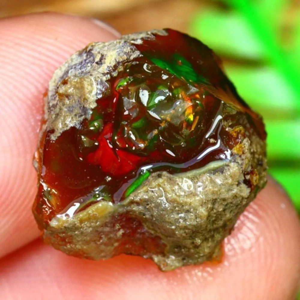 Dark Welo 6.60Ct Very Rare Ethiopian Dark Base Welo Opal Rough